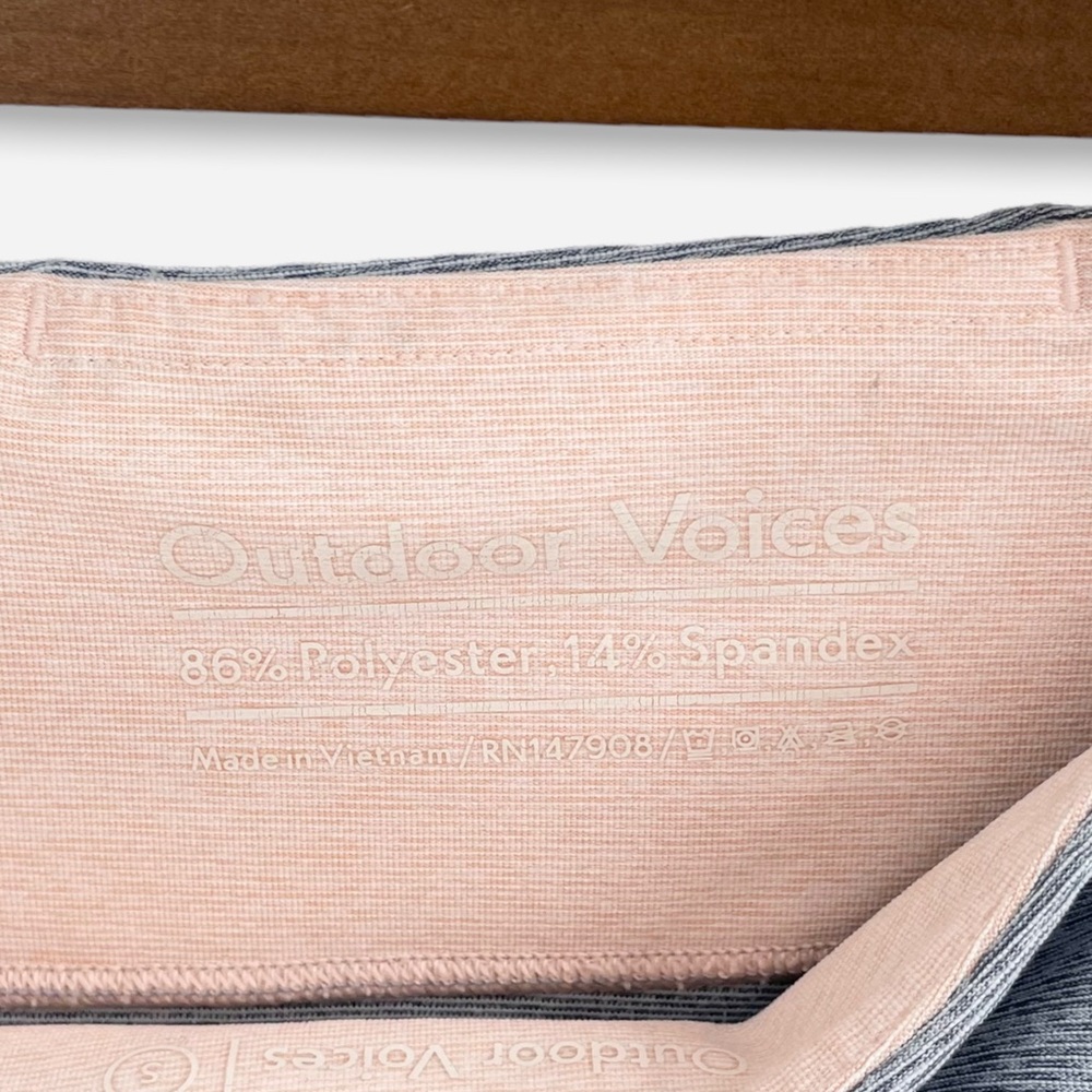 Outdoor Voices‎ 7/8 Springs Pastel Leggings Size Small - Picture 5 of 7